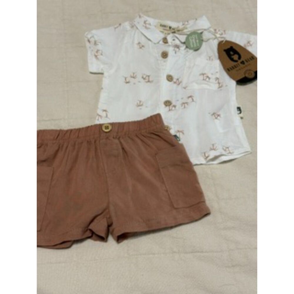 Adorable Rabbit & Bear brand boys outfit 0-3